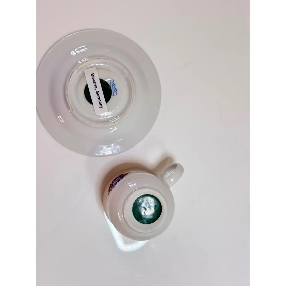 BBB Porcelain Bavarian Coat of Arms Cup and Saucer Excellent Condition